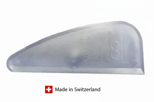 Transparenter Keilspachtel - Scholl-Logo wie beim roten